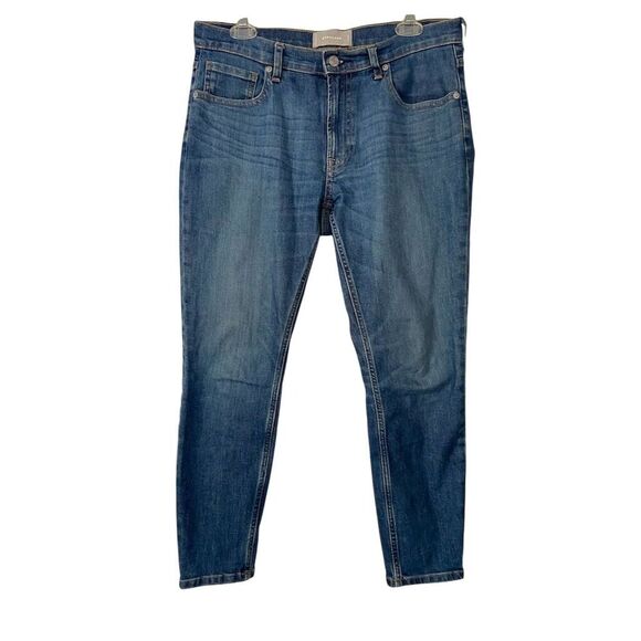 Everlane Ankle Jeans Blue Mid-Rise Denim 5-Pocket Size 30 - Picture 1 of 10